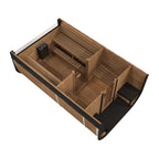 SaunaLife CL12GCP Cube Series 8-person Outdoor Sauna