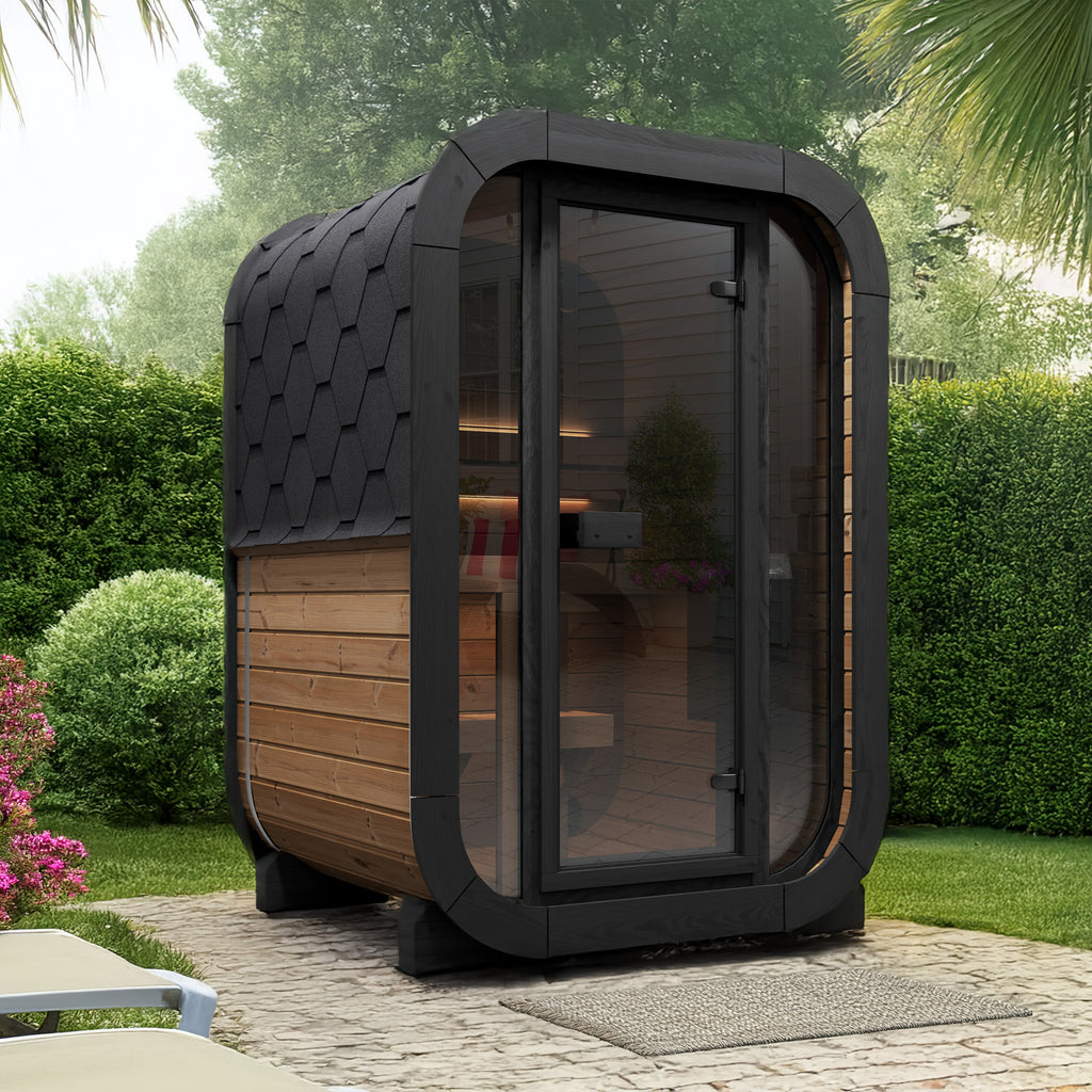 SaunaLife CL3G Cube Series 2-person Outdoor Sauna