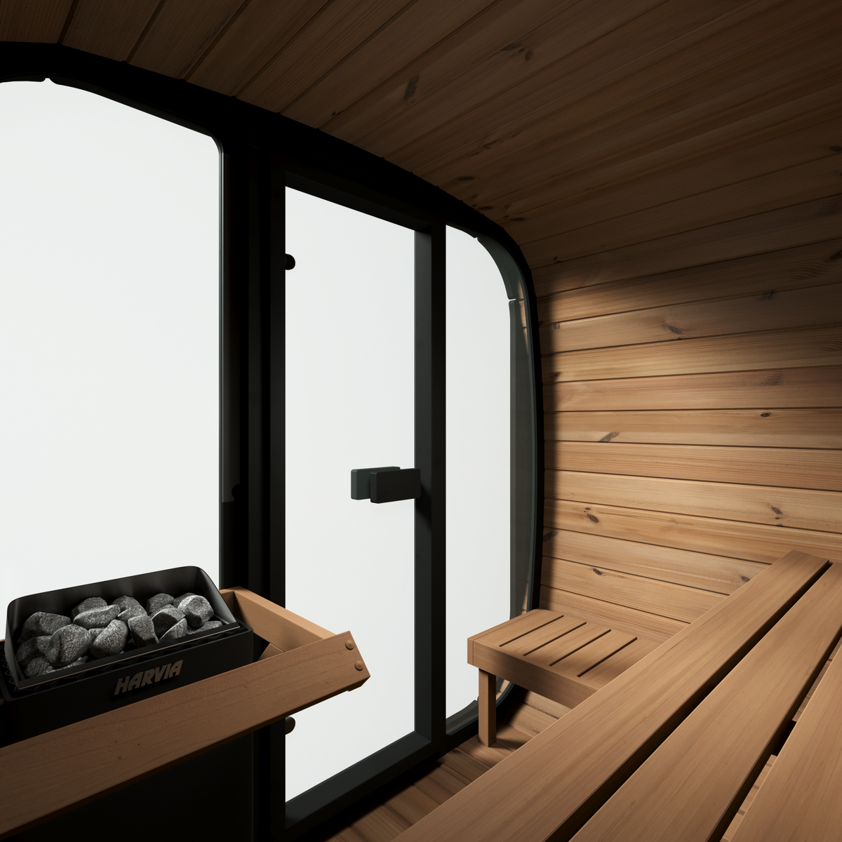 SaunaLife CL5G Cube Series 4-person Outdoor Sauna