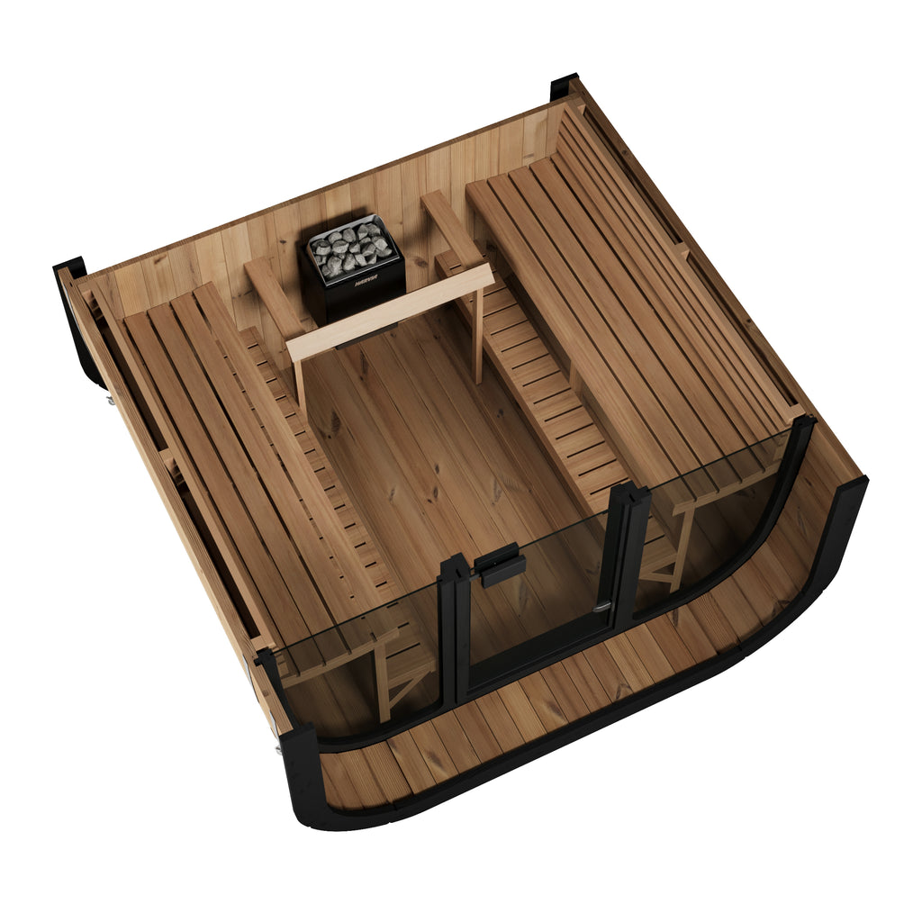 SaunaLife CL7G Cube Series 6-person Outdoor Sauna
