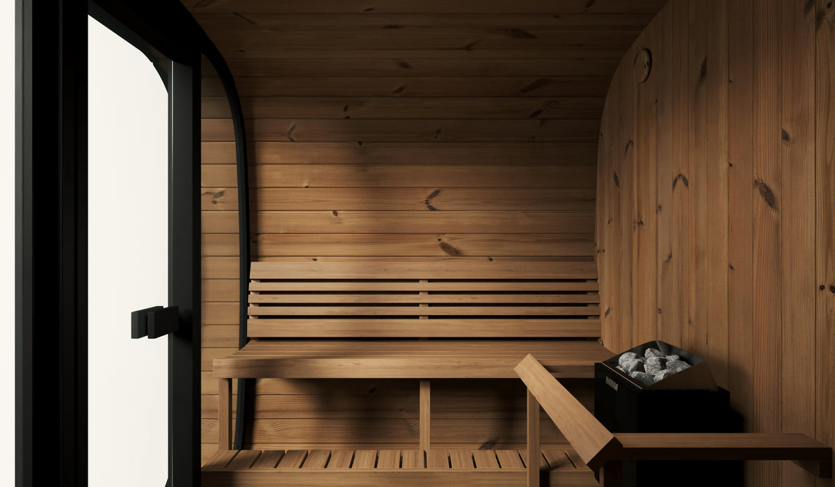 SaunaLife CL7G Cube Series 6-person Outdoor Sauna