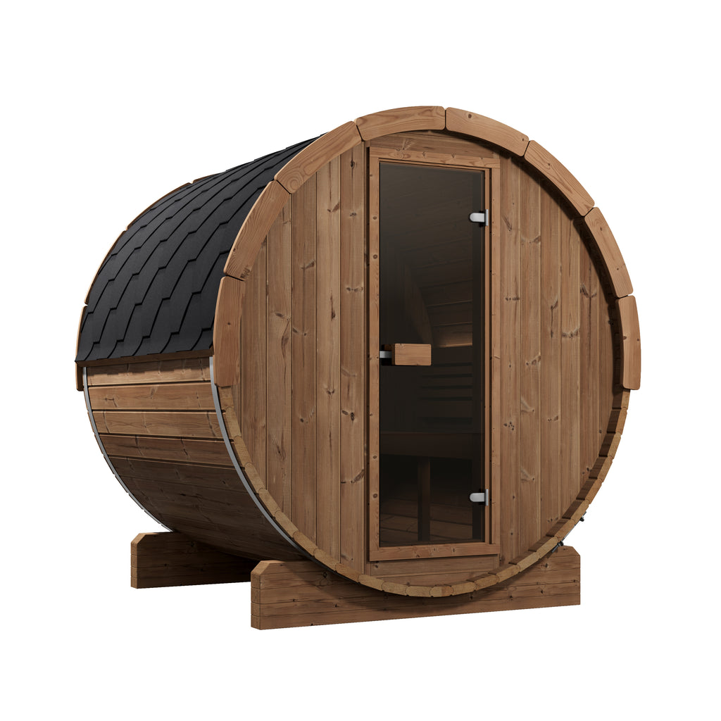 SaunaLife E7 Ergo Series 4-person Outdoor Barrel Sauna