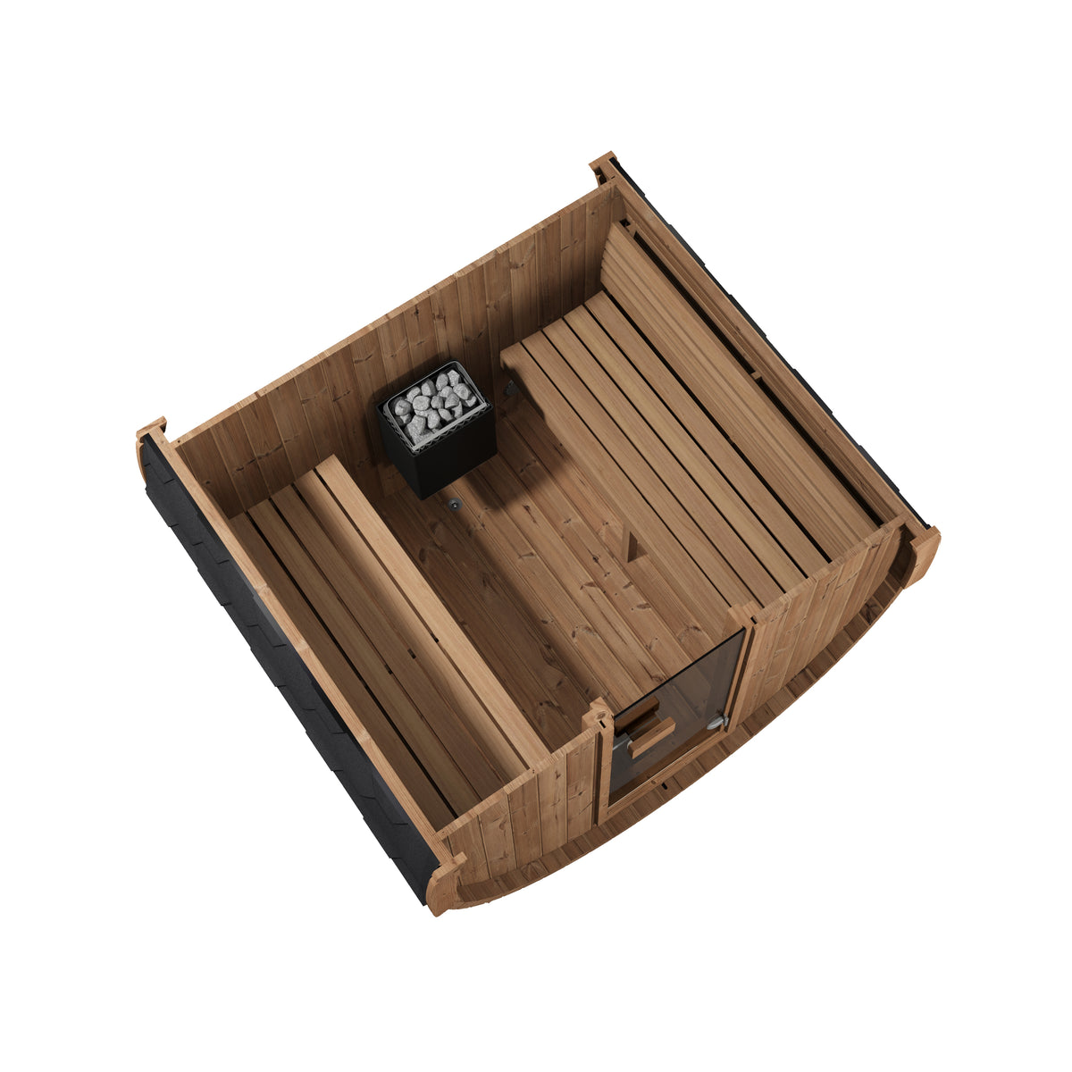 SaunaLife E7 Ergo Series 4-person Outdoor Barrel Sauna
