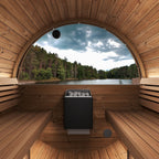 SaunaLife E7 Ergo Series 4-person Outdoor Barrel Sauna