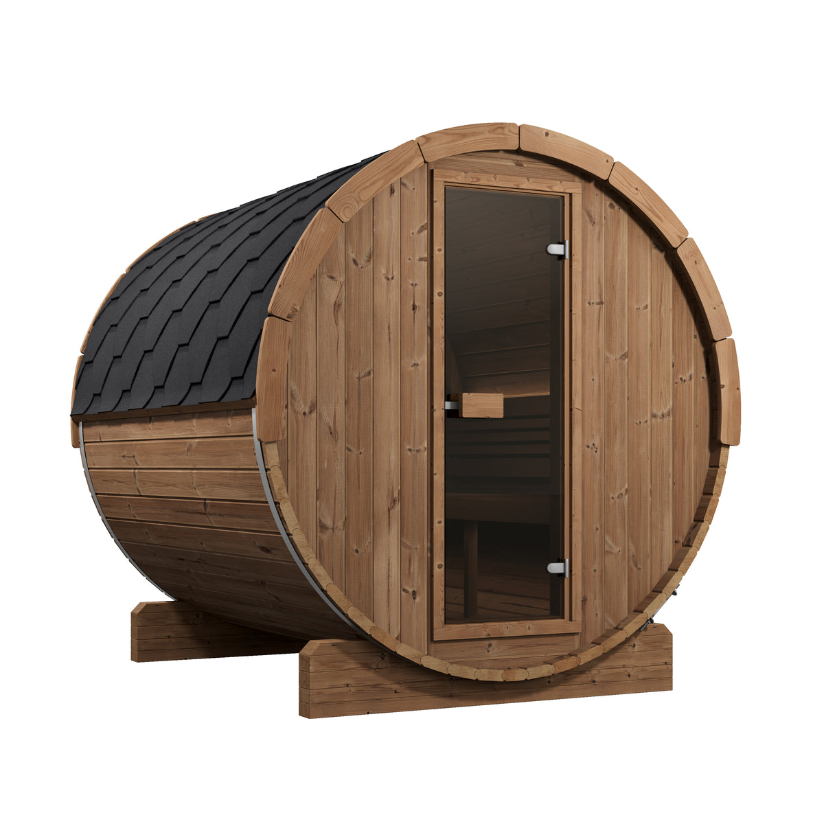SaunaLife E8 Ergo Series 6-person Outdoor Barrel Sauna