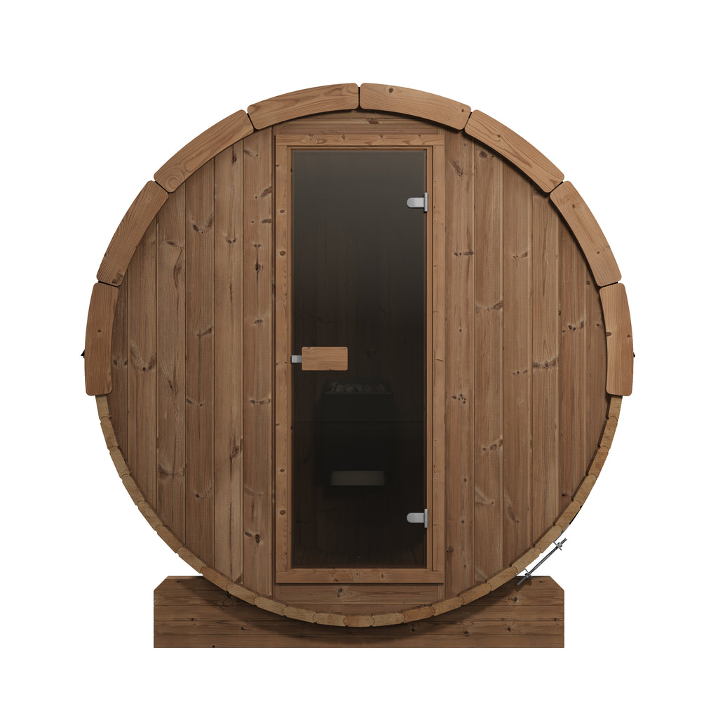 SaunaLife E8 Ergo Series 6-person Outdoor Barrel Sauna
