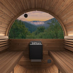 SaunaLife E8 Ergo Series 6-person Outdoor Barrel Sauna