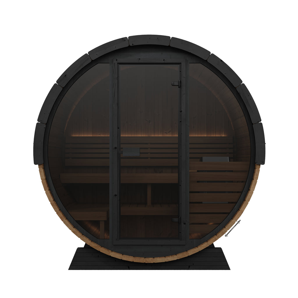SaunaLife EE6 Ergo Elegance Series 4-person Outdoor Barrel Sauna