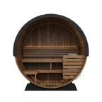 SaunaLife EE6 Ergo Elegance Series 4-person Outdoor Barrel Sauna