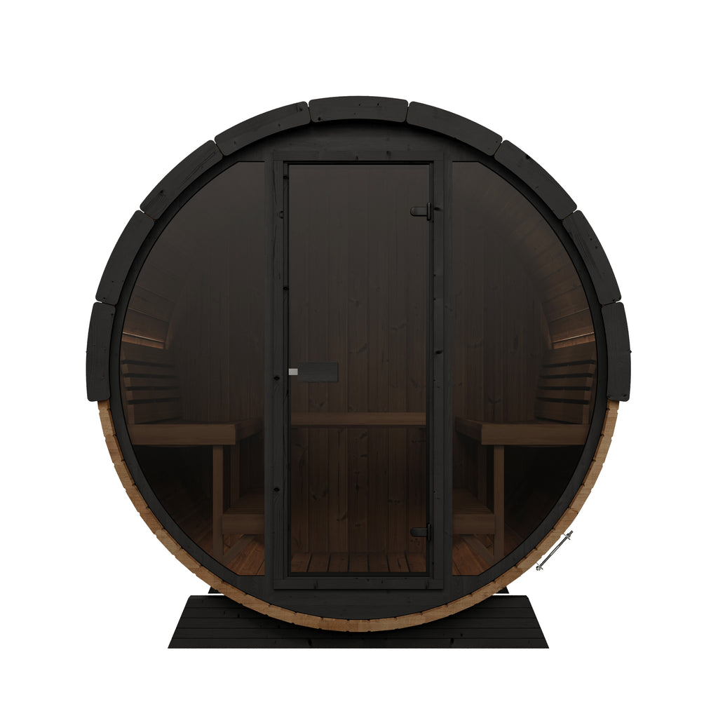 SaunaLife EE8 Ergo Elegance Series 6-person Outdoor Barrel Sauna