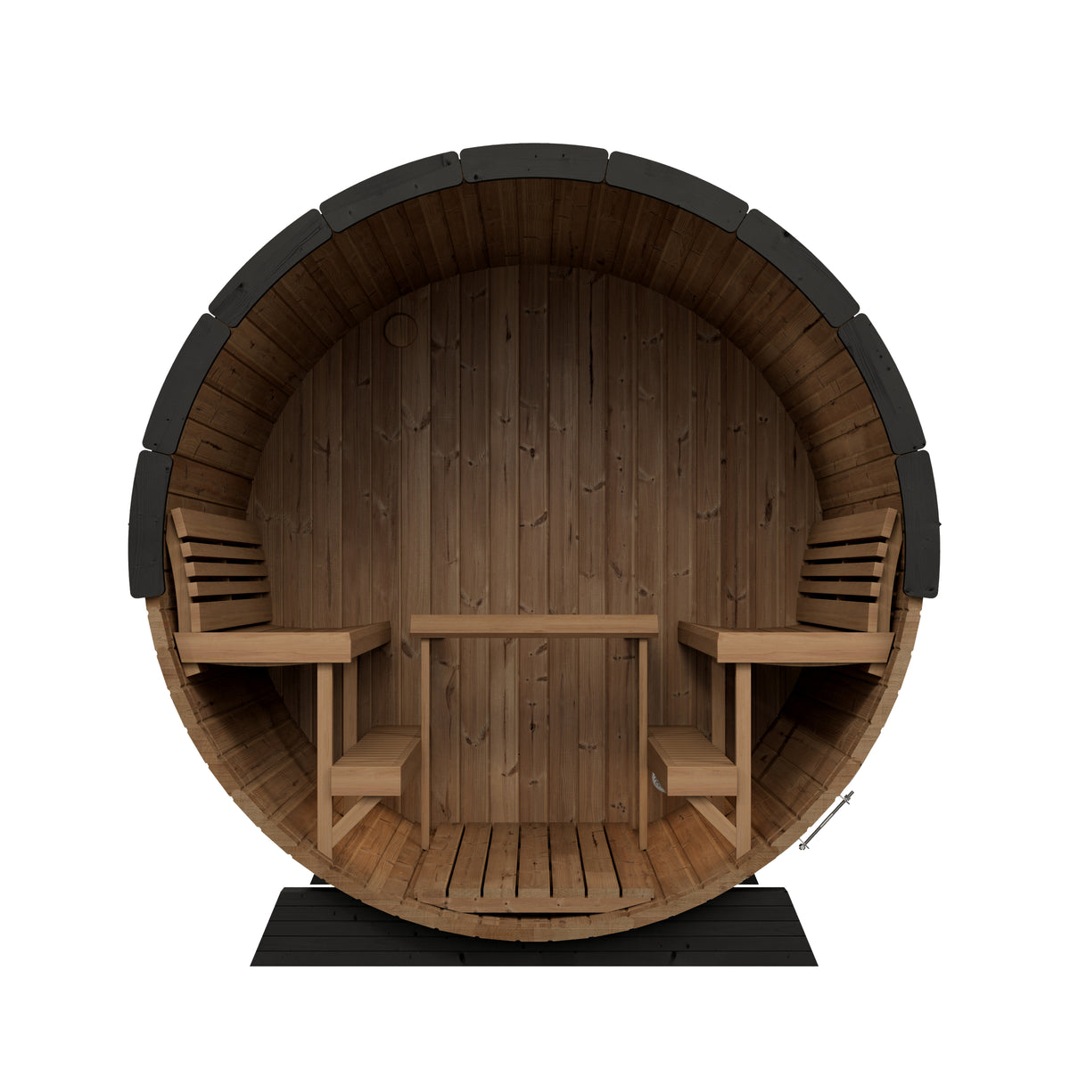 SaunaLife EE8 Ergo Elegance Series 6-person Outdoor Barrel Sauna