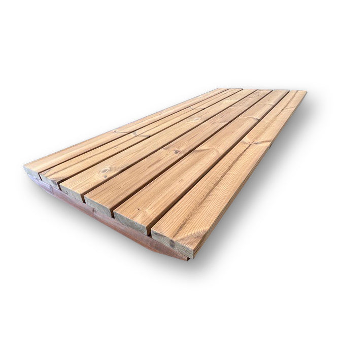 SaunaLife Ergo Series barrel sauna floor, thermo-spruce