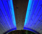 SaunaLife E-Mood colour LED light system for Ergo barrel saunas, dark blue light