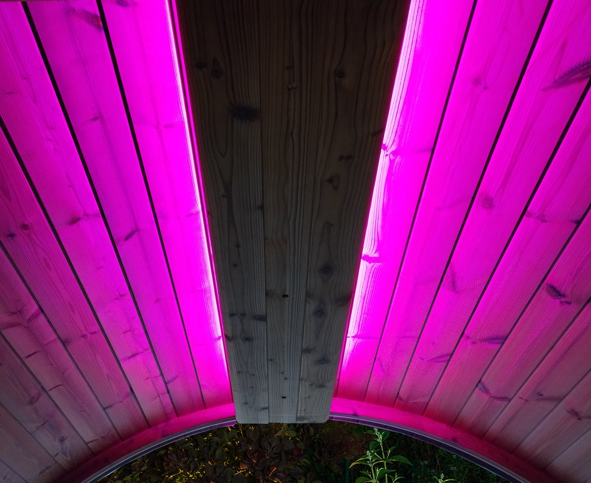 SaunaLife E-Mood colour LED light system for Ergo barrel saunas, violet light