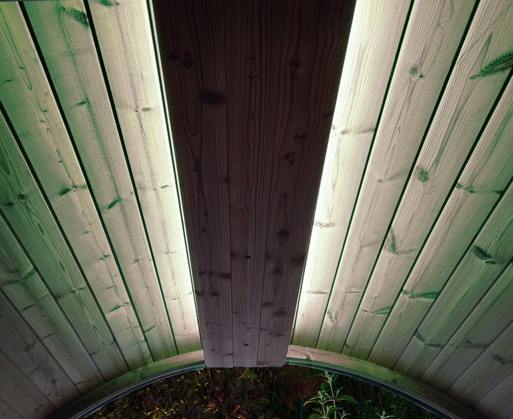 SaunaLife E-Mood colour LED light system for Ergo barrel saunas, white light