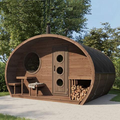 SaunaLife G11 Garden Series 8-person Outdoor Sauna