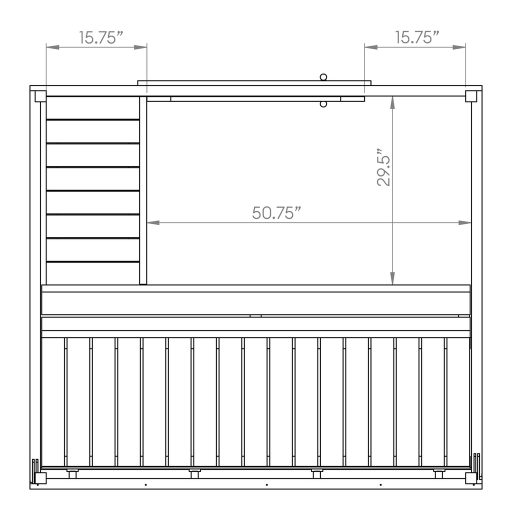SaunaLife G2 Garden Series 4-person Outdoor Sauna