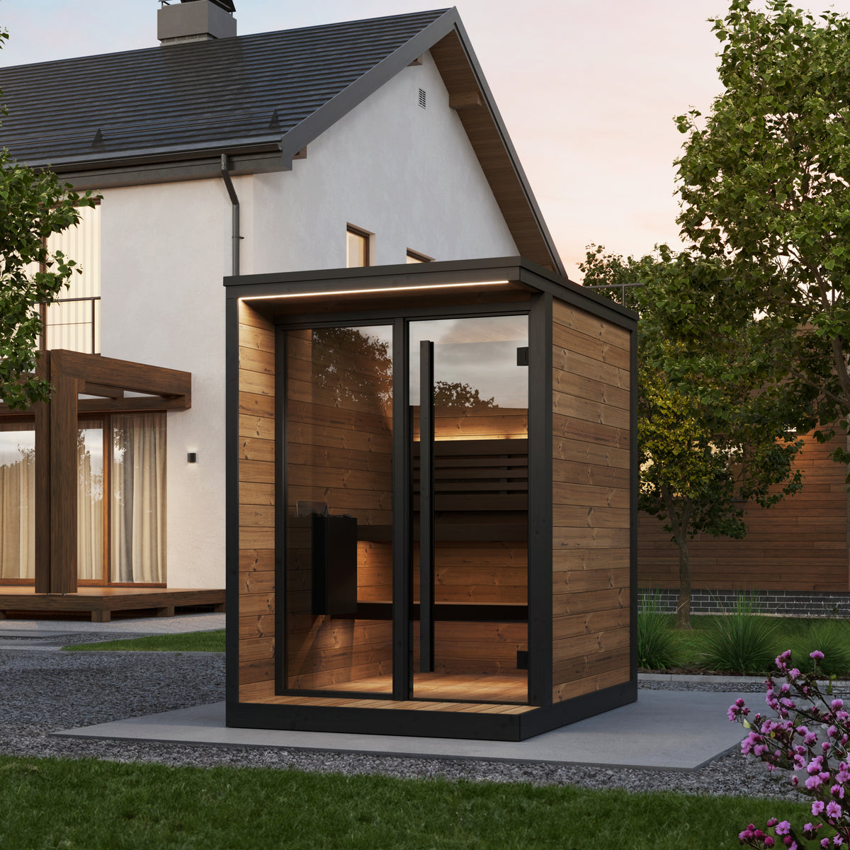 SaunaLife GL4 Garden Luxury Series 4-person Outdoor Sauna