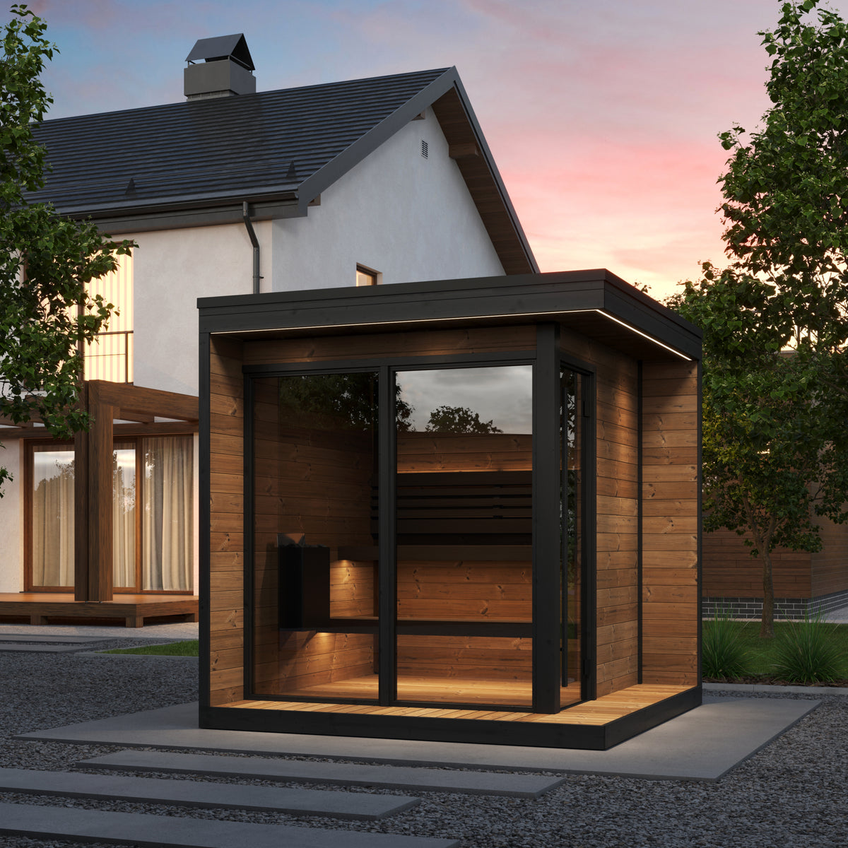 SaunaLife GL6 Garden Luxury Series 6-person Outdoor Sauna