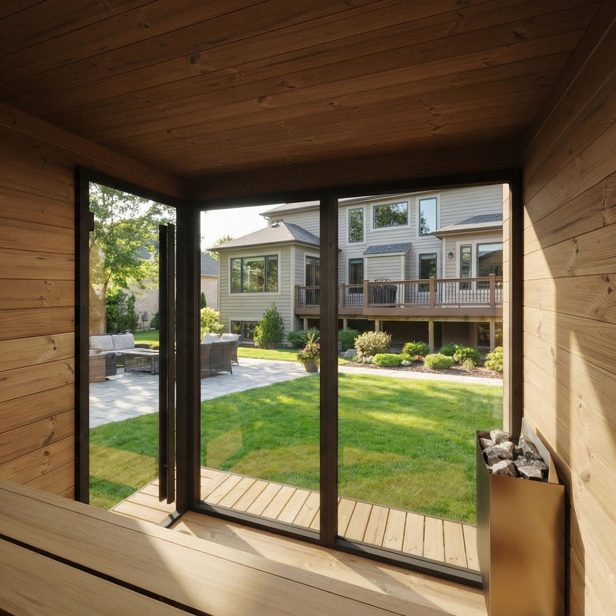 SaunaLife GL6 Garden Luxury Series 6-person Outdoor Sauna