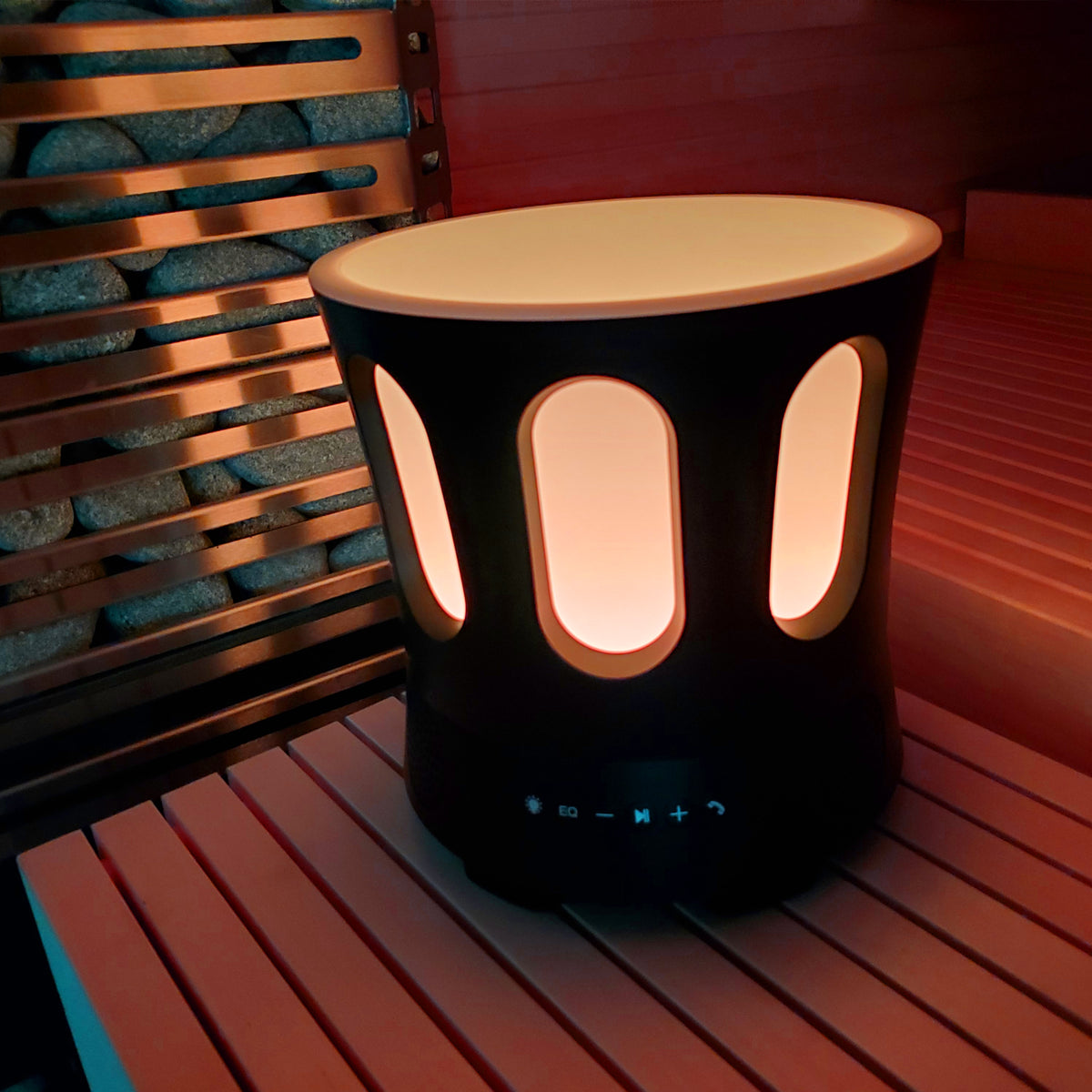 SaunaLife Zone Bluetooth sauna bucket with colour lighting