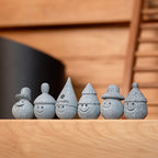 SaunaLife Stoney and Friends soapstone sauna gnomes, set of 6