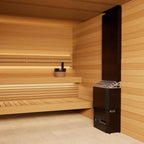 Saunum Air 7 7kW sauna heater in black, view 7