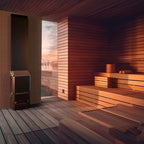 Saunum Air 7 7kW sauna heater in black, view 8
