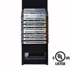 Saunum Air 7 7kW sauna heater in stainless steel, view 2