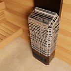 Saunum Air 7 7kW sauna heater in stainless steel, view 5