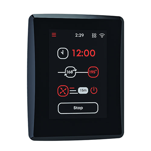 Saunum Air L 13 13kW sauna heater package with AirIQ WiFi control and sauna stones, view 3