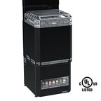 Saunum Air L 13 13kW sauna heater package with AirIQ WiFi control and sauna stones, view 6