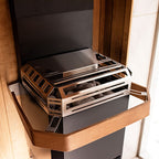 Saunum Air L 15 15kW sauna heater package with AirIQ WiFi control and sauna stones, view 7