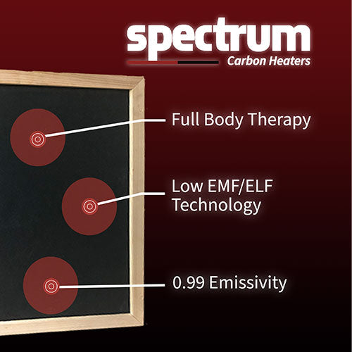 Spectrum carbon infrared heaters