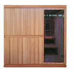 Finnmark Trinity hybrid sauna angled view