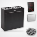 Harvia Virta Pro HL160E 16kW electric sauna heater with Xenio control panel, power unit and sauna stones