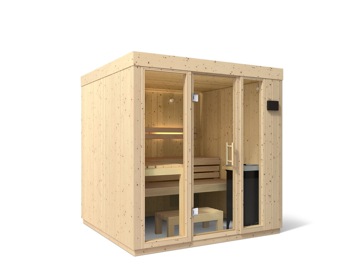 Kohler C1 Series 5-person Indoor Sauna in Scandinavian Spruce