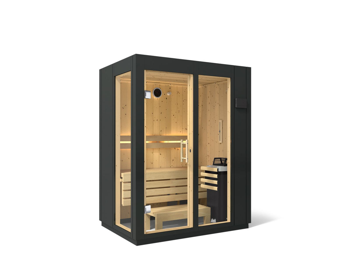 Kohler C1 Series 2-person Indoor Sauna in Graphite Grey