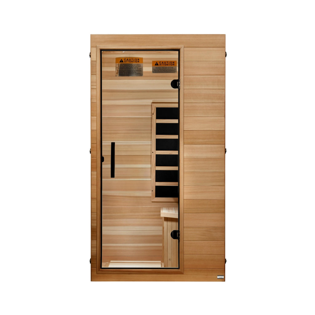 Dynamic Sicily 1-Person Compact Indoor Infrared Sauna (Ultra Low EMF)