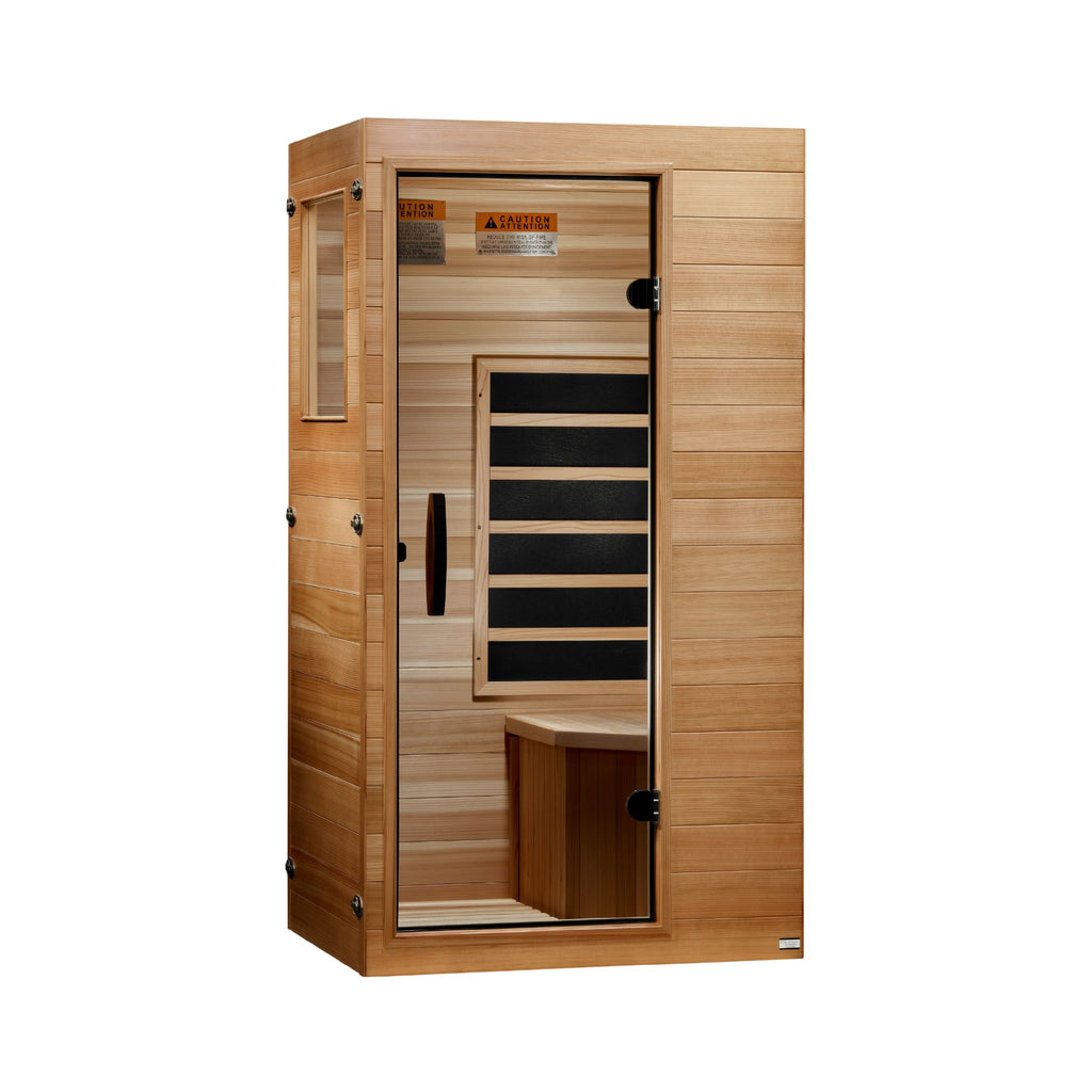 Dynamic Sicily 1-Person Compact Indoor Infrared Sauna (Ultra Low EMF)
