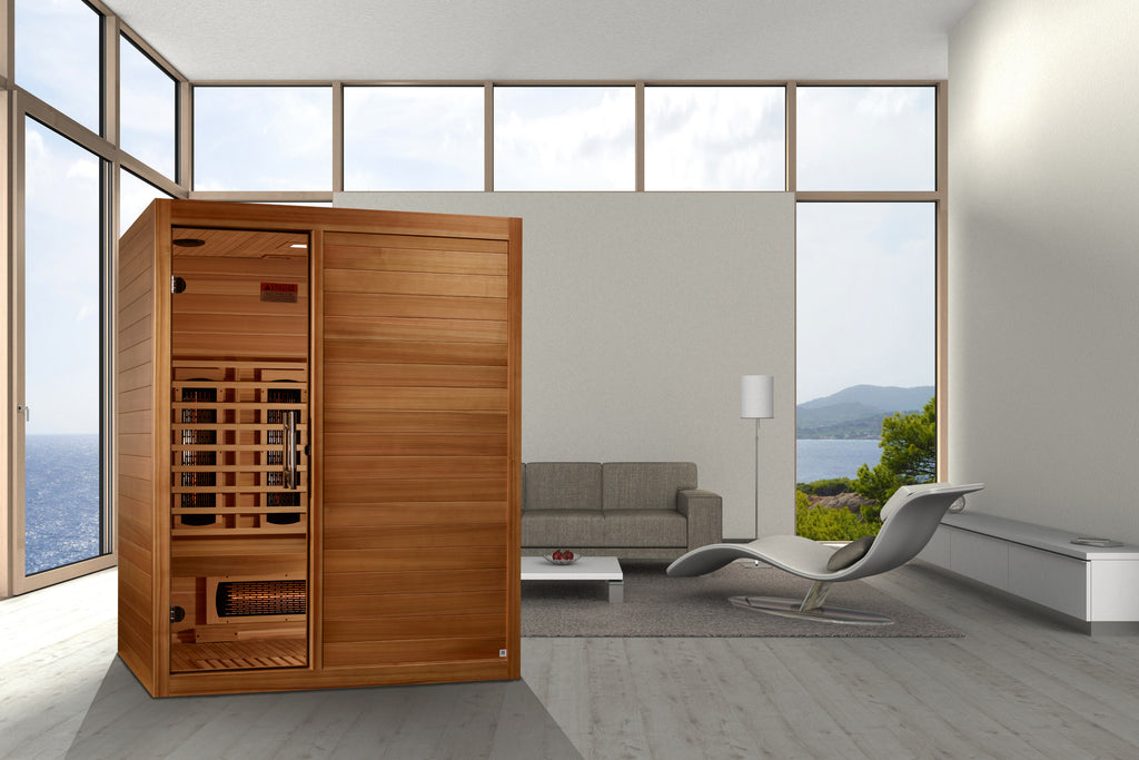Maxxus S-Line Yoga 3-Person Indoor Infrared Sauna (Full Spectrum)