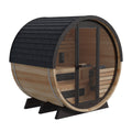 Finnmark FD-7 Thermo-Aspen barrel sauna, left side view