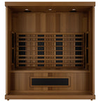 Interior of the Finnmark FD-3 infrared sauna
