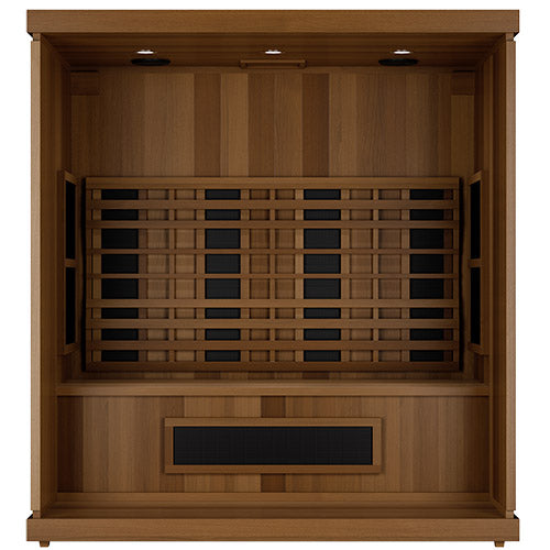 Interior of the Finnmark FD-3 infrared sauna