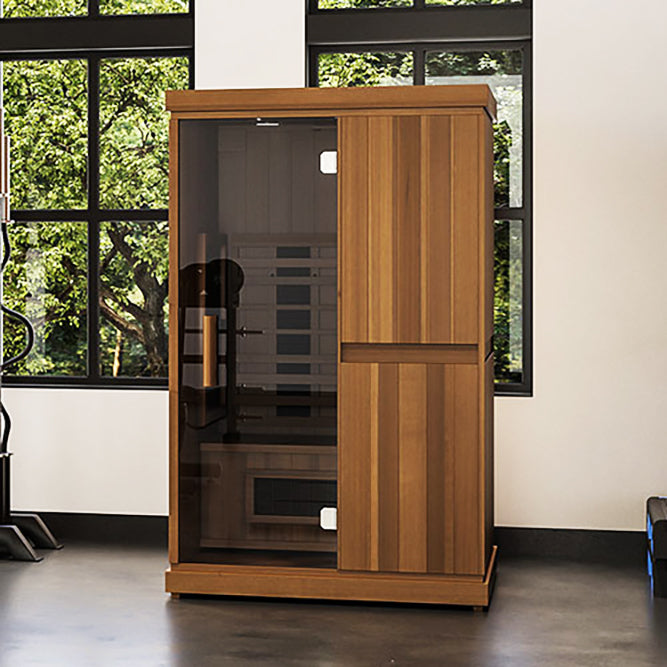 Finnmark FD-2 hybrid infrared sauna with full spectrum lighting