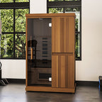 Finnmark FD-2 hybrid infrared sauna with full spectrum lighting