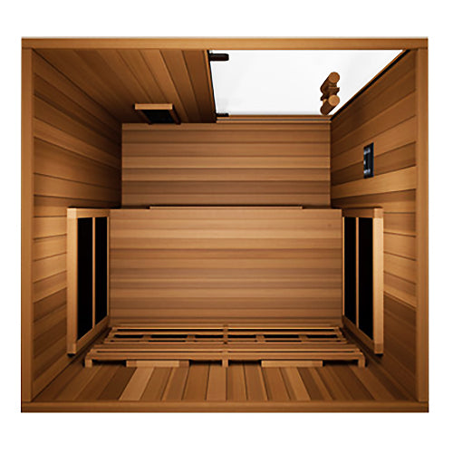 Finnmark FD-2 hybrid infrared sauna top view