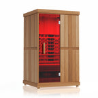 Finnmark FD-2 infrared sauna with red chromotherapy light