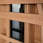 Ergonomic backrest in Finnmark infrared sauna