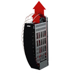 Cutaway view of the Harvia Spirit 6kW electric sauna heater showing heat flow